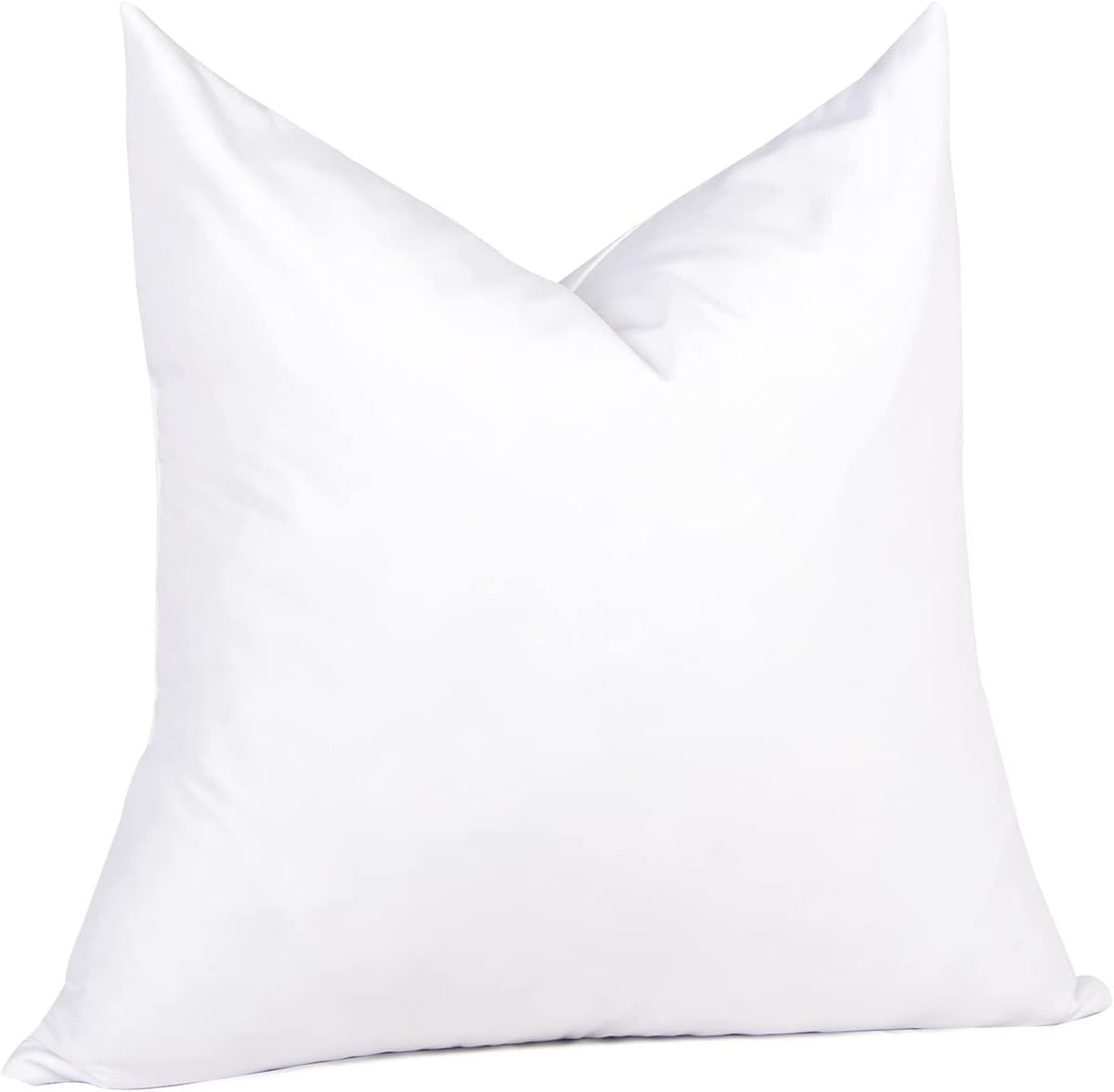puredown® Feather Down Throw Pillow Inserts 22 x 22 (Pack of 2, White), Big Throw Pillows for Floor, Couch, Bed, Machine Washable